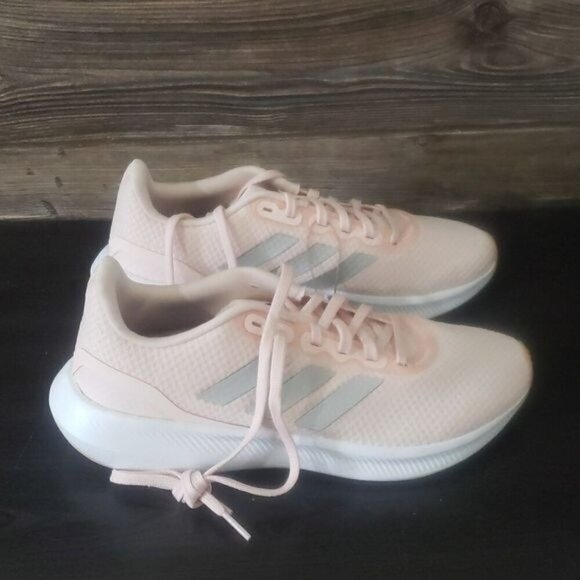 New Adidas Run Falcon Womens Sneakers Size 8 Running Lightweight Reflective Pink - Picture 5 of 10